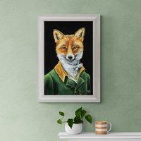 Dapper Fox by Louise Brown Framed Print