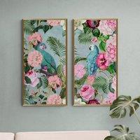 Jungle Rendezvous by andrea Haase Set of 2 Framed Prints