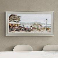 Lake Cafe by Richard Macneil Framed Print