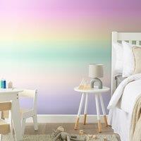 Rainbow Ombre Wall Mural