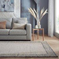 Pebble Wool Border Square Rug