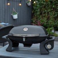 Portable 1 Burner Gas BBQ Black