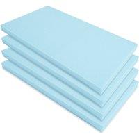 Set of 4 Large Standard Foam Blocks Light Blue