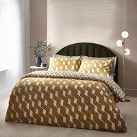 HEM Zabine Cotton Rich Duvet Cover & Pillowcase Set, Mustard