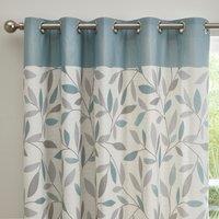 Fusion Beechwood Duck Egg Eyelet Curtains Blue