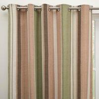 Fusion Whitworth Striped Eyelet Curtains