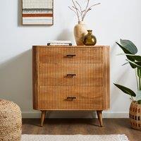 Leona 3 Drawer Chest, Mango Wood