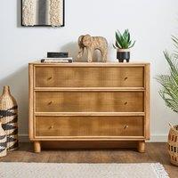 Anila 3 Drawer Chest, Light Stained Mango Wood