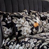 EW by Edinburgh Weavers Lavish Floral Noir 100% Cotton Sateen Pillowcase Pair