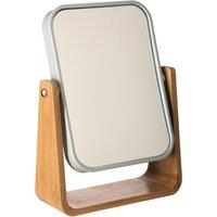 Natureo Bamboo Free Standing Dressing Table Mirror White