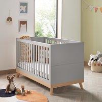 Babymore Mona Cot Bed Grey