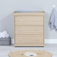 Babymore Luno Veni 3 Drawer Chest & Changing Unit