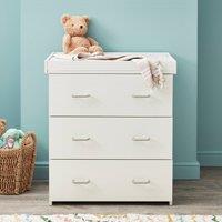 Babymore Caro 3 Drawer Chest & Changing Unit