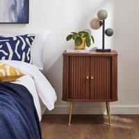 Hansen 2 Door Bedside Table Brown