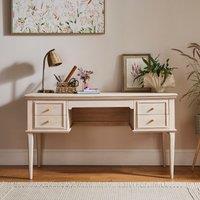 Anais Whitewash Storage Desk White