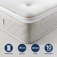 Fogarty Memory Foam Pillow Top Open Coil Mattress White