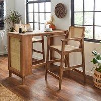 Giselle Carver Bar Stool Natural