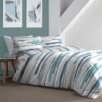 Clifton Duvet Cover and Pillowcase Set Teal