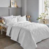 Cavali Duvet Cover and Pillowcase Set White White