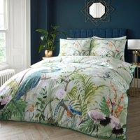 Peacock Jungle Green 100% Cotton Duvet Cover & Pillowcase Set