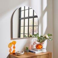 Essentials Arched Overmantel Wall Mirror Silver