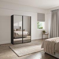 Wiemann Altena Sliding Mirrored Wardrobe Dark Grey