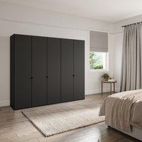 Wiemann Kahla 5 Door Wardrobe Graphite (Grey)