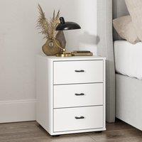 Wiemann Kahla Matt 3 Drawer Bedside Table