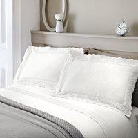 Serene Renaissance White Duvet Cover and Pillowcase Set