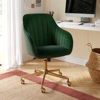 Connie Pleated Velvet Office Chair