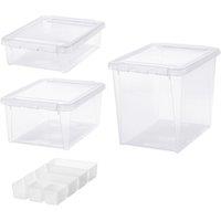 Smartstore Home Bundle Set of 4 Assorted Boxes, Clear