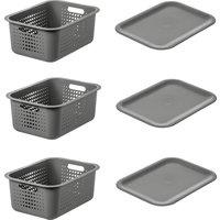 SmartStore Recycled Set of 3 10L Storage Baskets