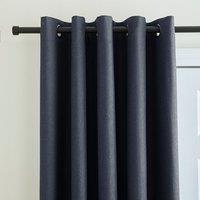 Berlin Blackout Eyelet Door Curtain