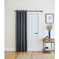Berlin Blackout Eyelet Door Curtain