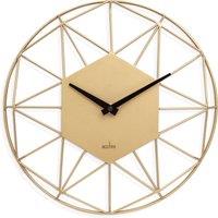 Acctim Alva Quartz Wall Clock Gold