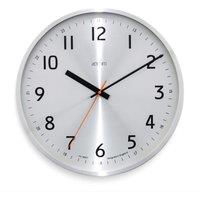 Acctim Klar Quartz Wall Clock Silver