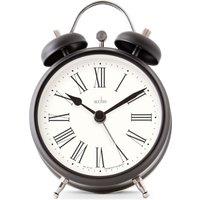 Acctim Shefford Roman Small Alarm Clock Black