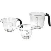 KitchenAid Set of 3 Black Measuring Jugs