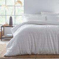 Aria Seersucker Duvet Cover and Pillowcase Set