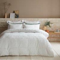 Aria Seersucker Duvet Cover and Pillowcase Set