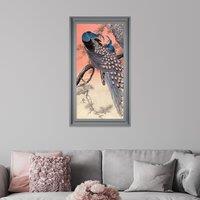 The Art Group Two Peacocks On Tree Branch Framed Print