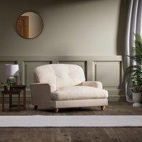 Martha Faux Linen Snuggle Chair
