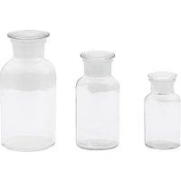 Set of 3 Apotheca Glass Vases