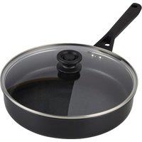 Ninja ZEROSTICK Hard Anodised Classic Saut Pan with Lid, 26cm