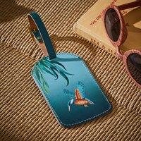 Recycled Leather Luggage Tag MultiColoured