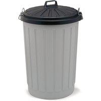 Addis 90L Heavy Duty Round Dustbin With Locking Lid Black