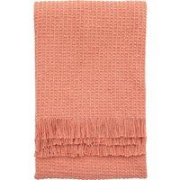 Kilbar Waffle Blush Throw Pink