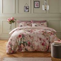 Aldridge Dramatic Floral 100% Cotton Sateen Duvet Cover & Pillowcase Set
