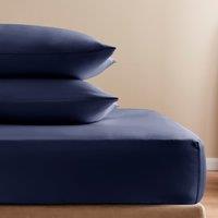 Soft & Silky Fitted Sheet Luxe Navy