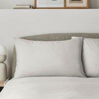 Super Soft Microfibre Plain Standard Pillowcase Pair Ivory